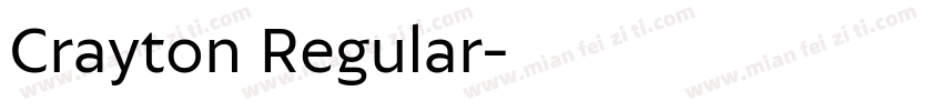 Crayton Regular字体转换